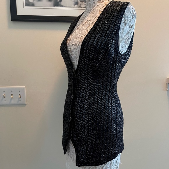 Silk sequin vest size M - Picture 4 of 14
